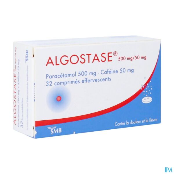 Algostase® 500mg/50mg comprimés effervescents (2x16) tube 32
