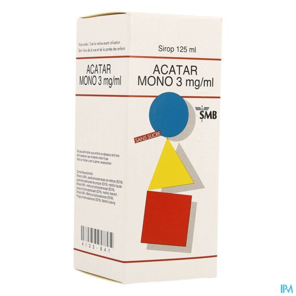 Acatar® Mono 3mg/ml Sirop 125 ml
