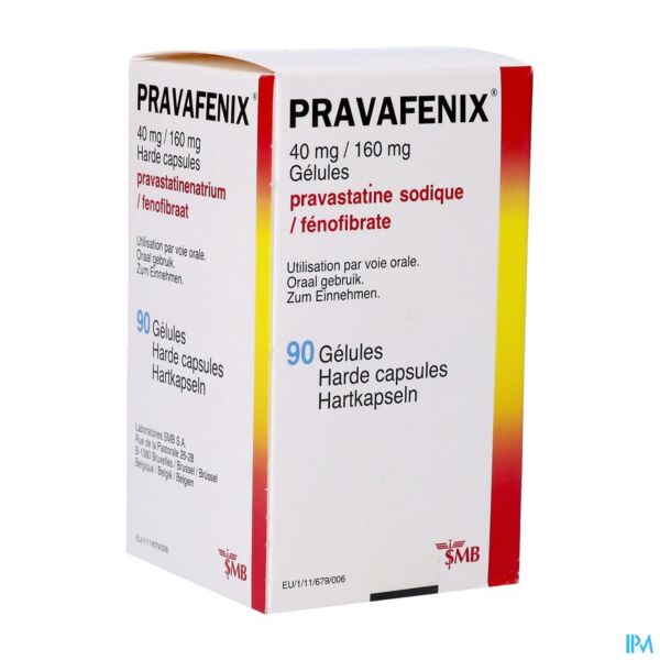 Pravafenix® 40mg/160mg gélules 90
