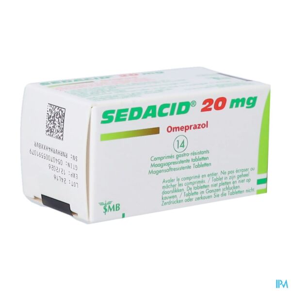 Sedacid® 20mg comprimés gastro-résistants