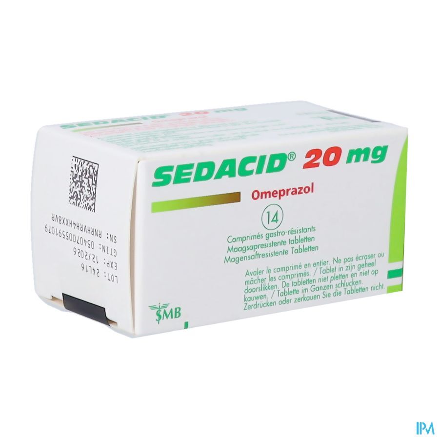 Sedacid® 20mg maagsapresistente tabletten