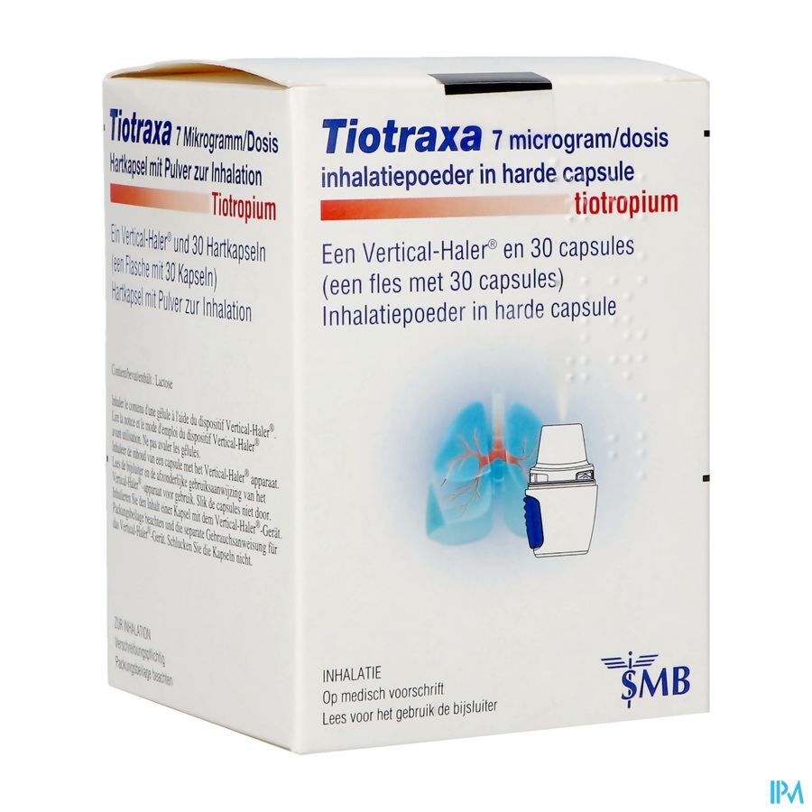 Tiotraxa® 7mcg/dosis poeder voor inhalatie capsules 3